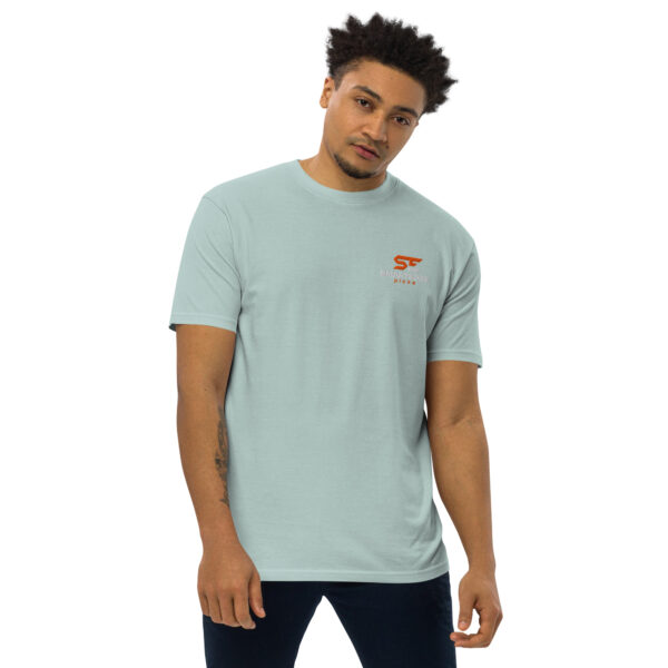 Embroidered Men's Premium Heavyweight T-Shirt - Image 21