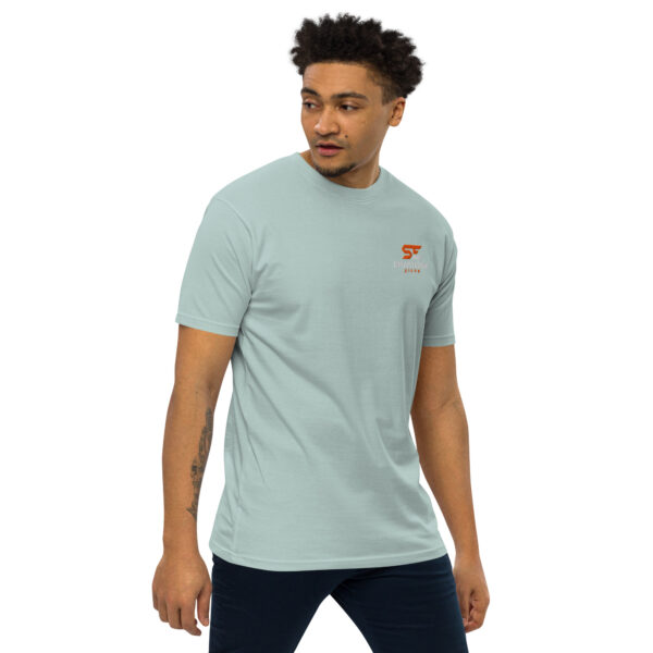 Embroidered Men's Premium Heavyweight T-Shirt - Image 24