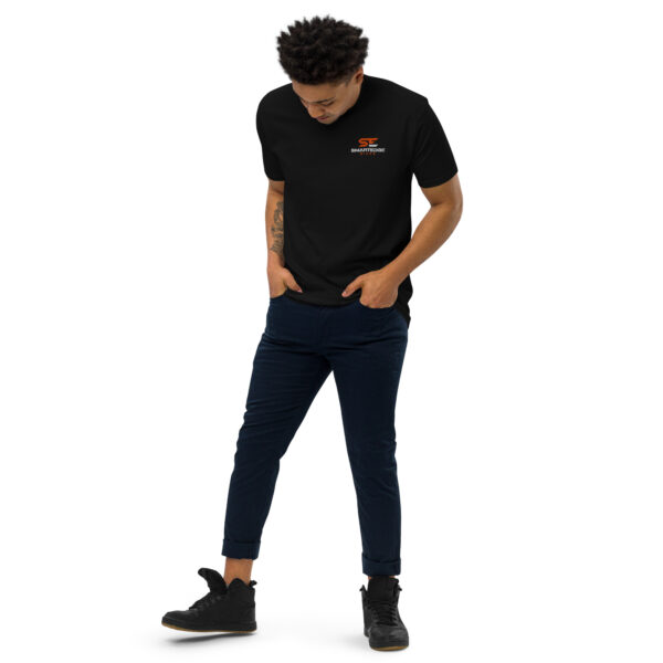 Embroidered Men's Premium Heavyweight T-Shirt - Image 3