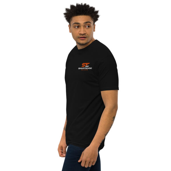 Embroidered Men's Premium Heavyweight T-Shirt - Image 2