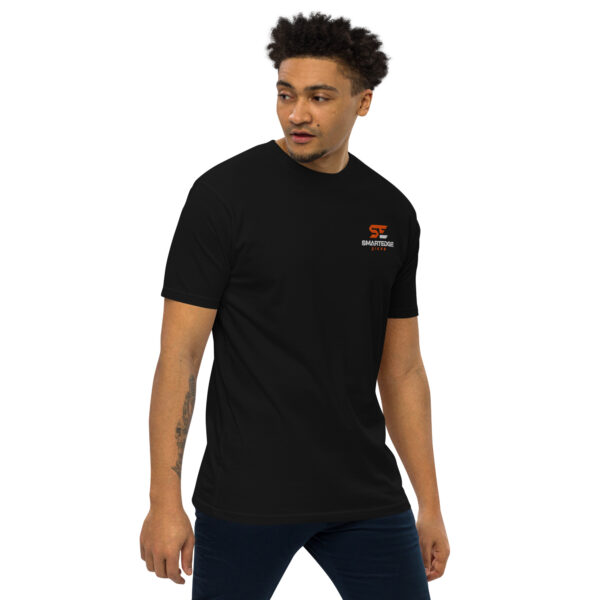 Embroidered Men's Premium Heavyweight T-Shirt - Image 4