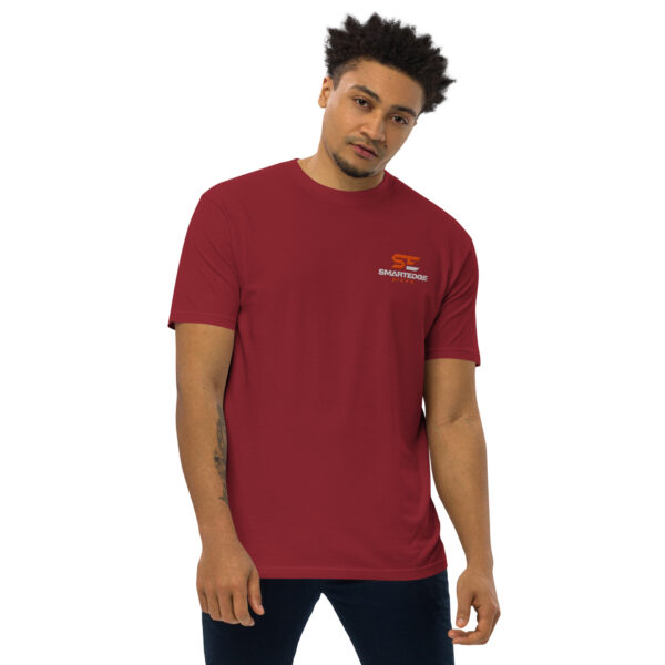 Embroidered Men's Premium Heavyweight T-Shirt - Image 11