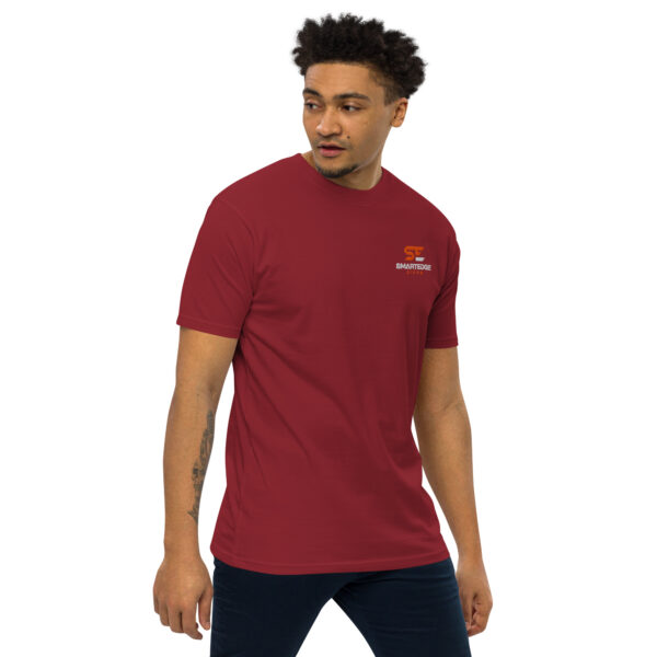 Embroidered Men's Premium Heavyweight T-Shirt - Image 14